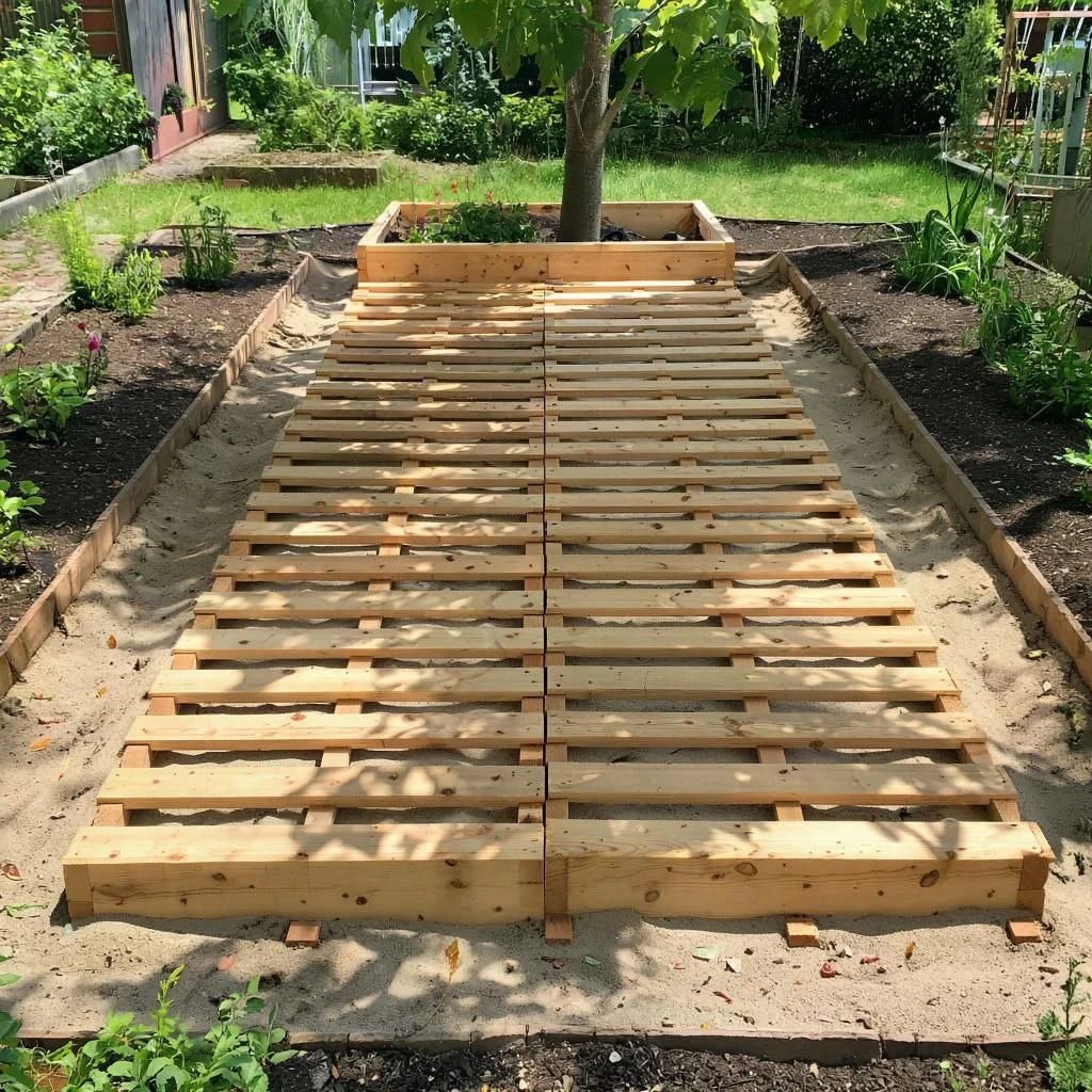 Фундамент из шпал под лёгкий домик